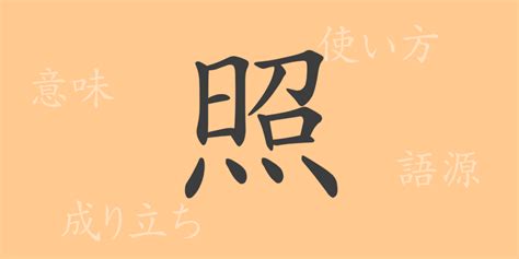 照meaning|照 meaning